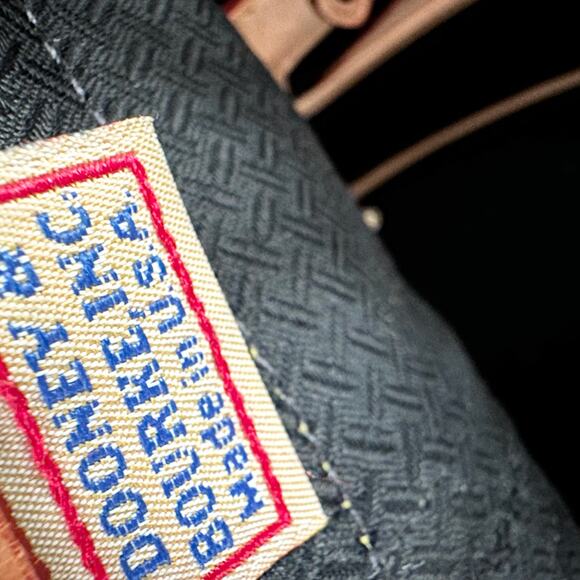 Dooney & Bourke Cabriolet Yellow Canvas Leather Trim Bucket Buckle Shoulder Bag - Picture 4 of 15